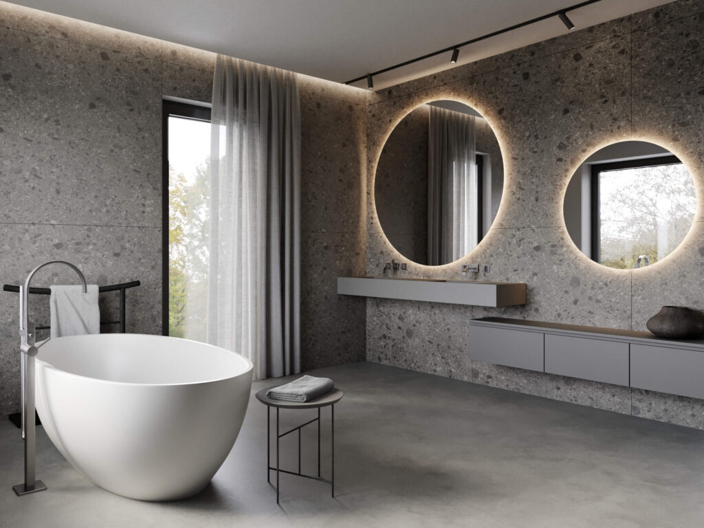 Modernes Badezimmer mit hochwertiger Ausstattung