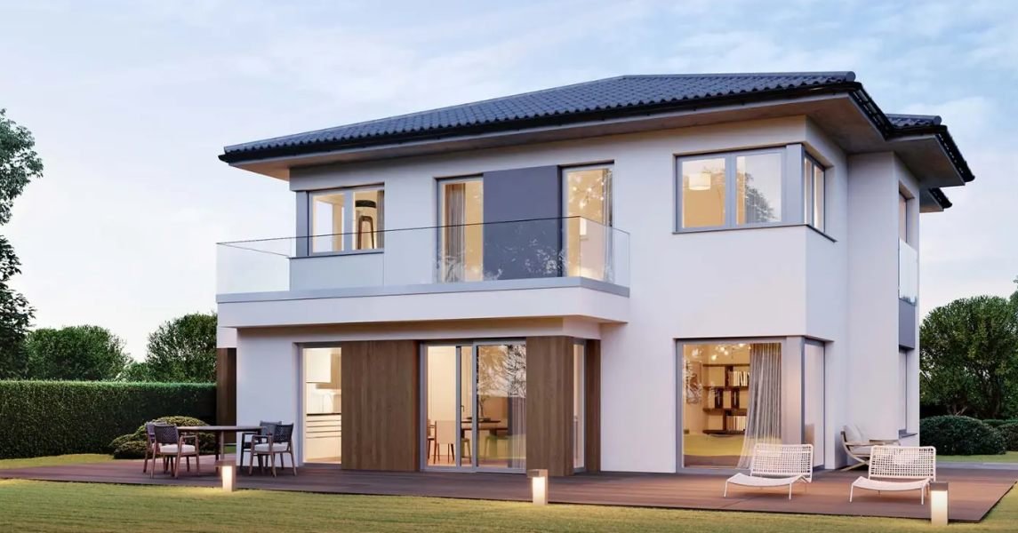 NOW Hausentwurf: klassisches Einfamilienhaus mit Satteldach
